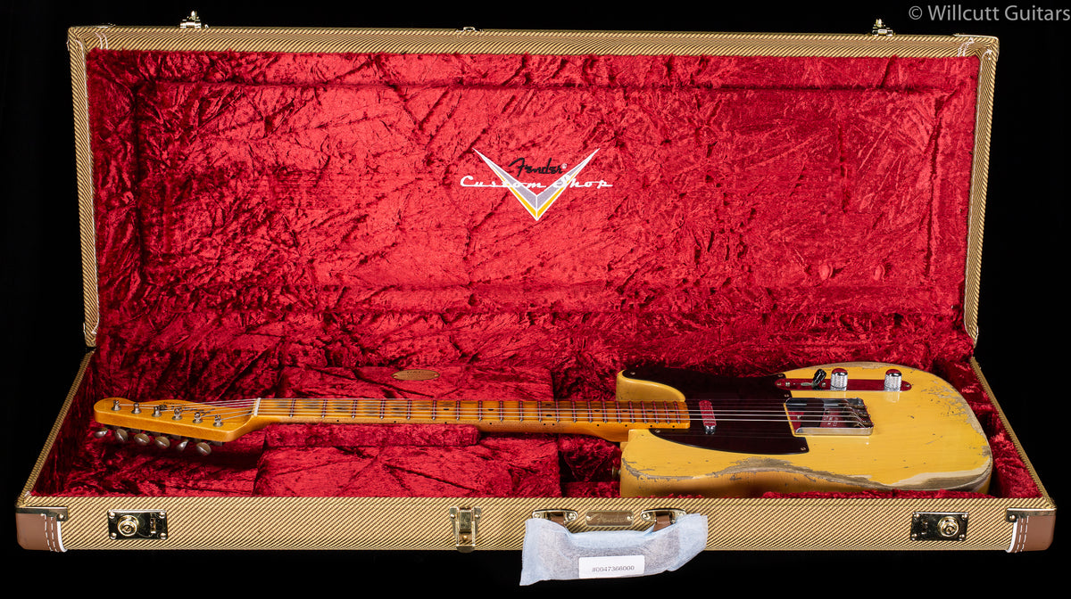 Fender Custom 2019 '52 Telecaster Heavy Relic Aged Nocaster Blonde