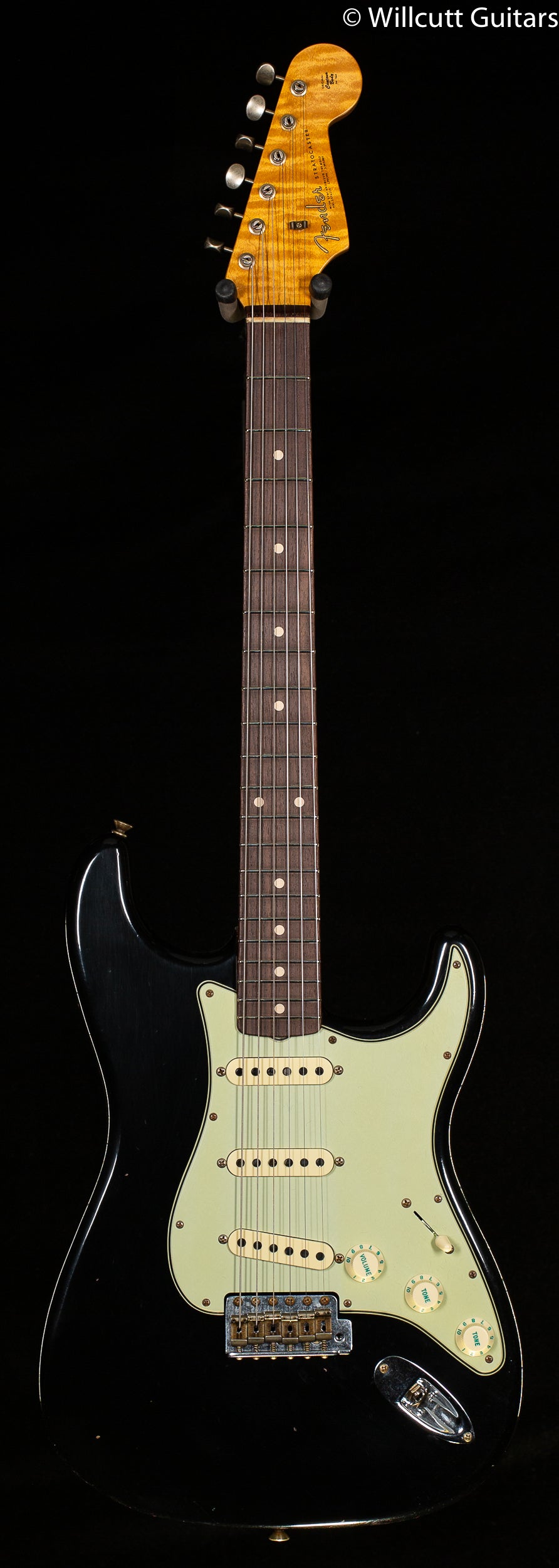 Fender Custom Shop Willcutt True '62 Stratocaster Journeyman Relic Black 60s C (874)