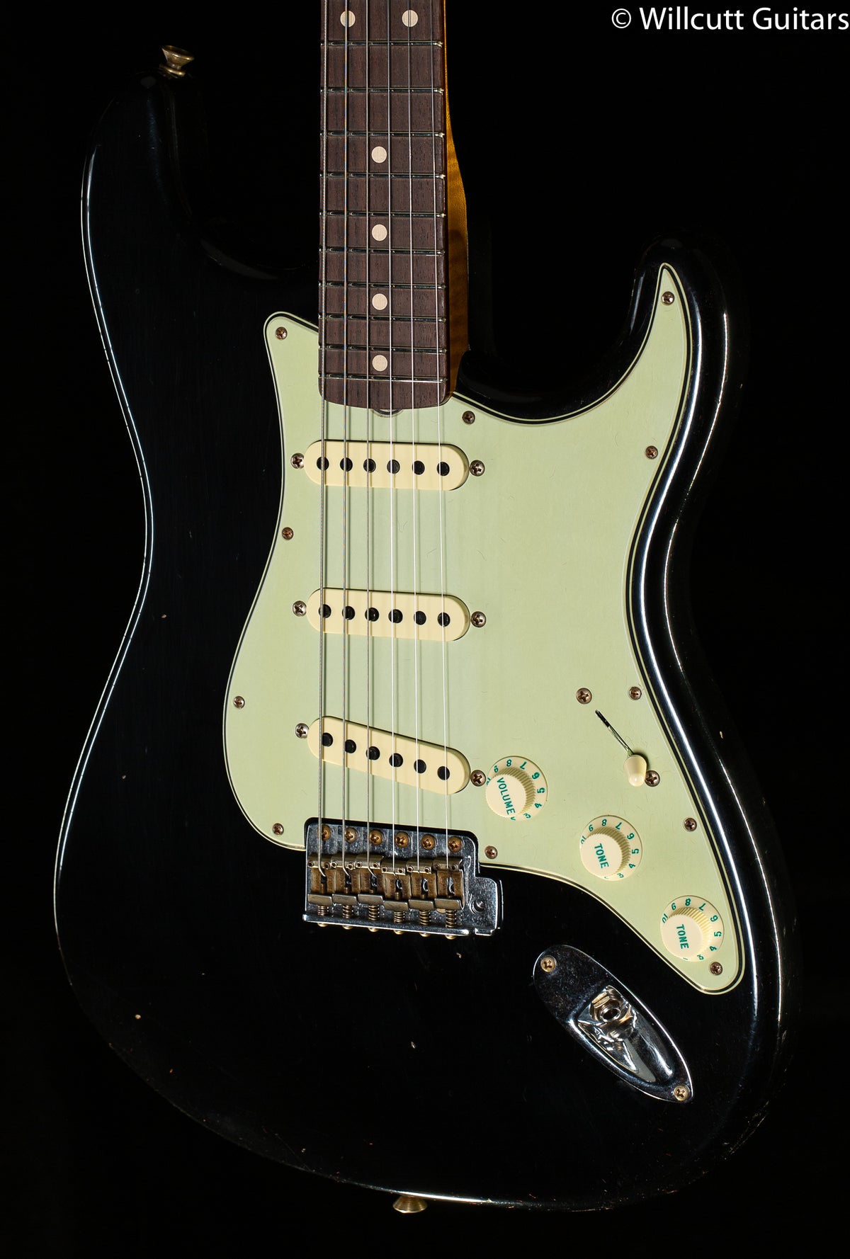 Fender Custom Shop Willcutt True '62 Stratocaster Journeyman Relic Black 60s C (874)