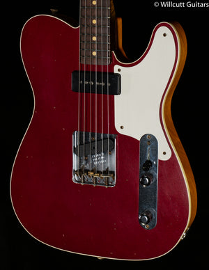 Fender Custom Shop LTD P90 Mahogany Telecaster Journeyman Relic Aged Firemist Red