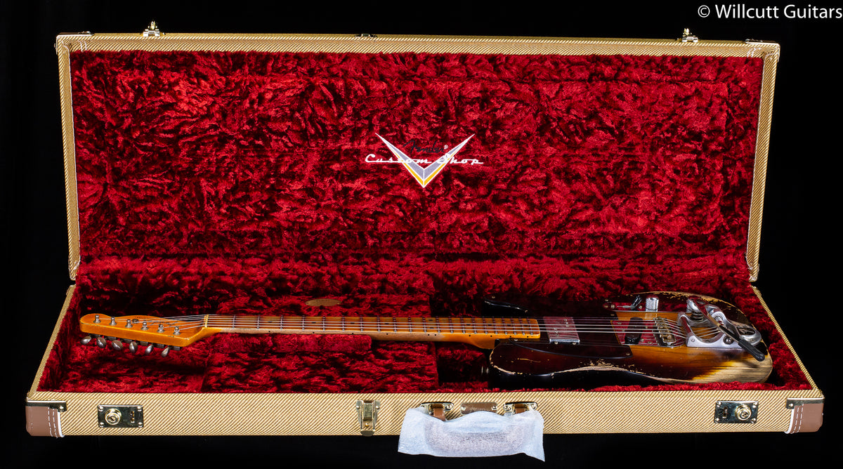 Fender Custom Shop CuNiFe Blackguard Telecaster Bigsby Heavy Relic Faded Wide 2-Tone Sunburst