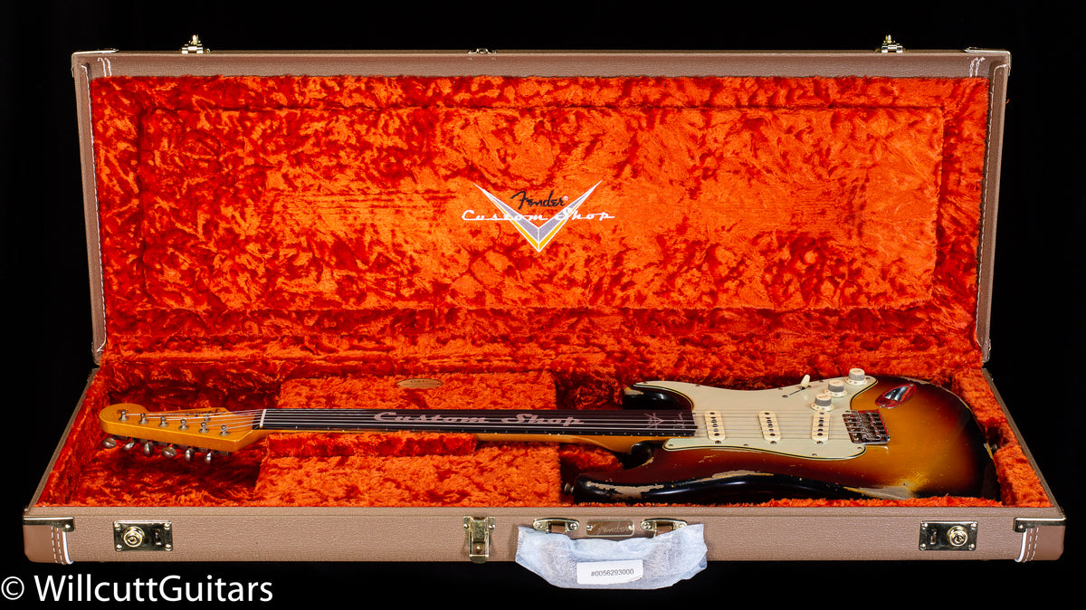Fender Custom Shop Masterbuilt Todd Krause 1961 Strat Heavy Relic 3-Tone Sunburst Brazilian