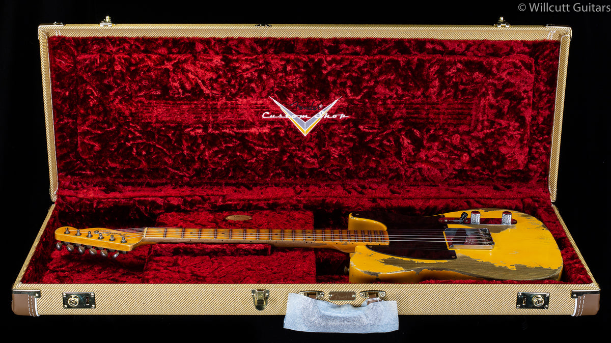 Fender Custom Shop LTD 50'S Pine Esquire Super Heavy Relic Aged Nocaster Blonde