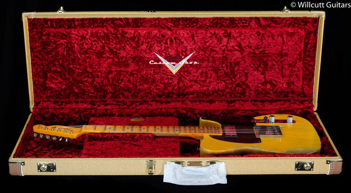 Fender Custom Shop Limited Edition &#39;51 HS Telecaster Heavy Relic Maple Fingerboard Aged Butterscotch Blonde