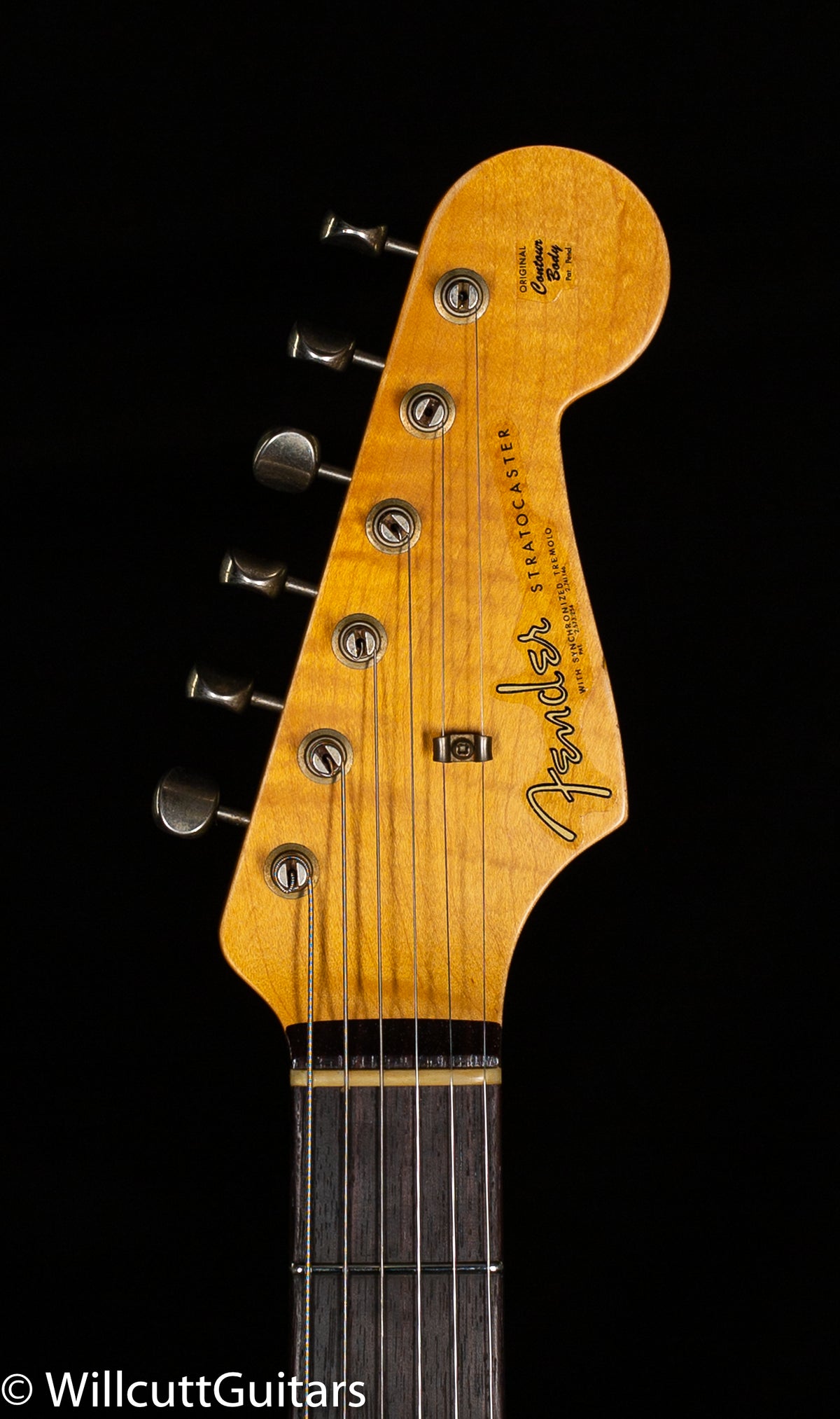 Fender Custom Shop Willcutt True &#39;62 Stratocaster Journeyman Relic Black over 3TS &#39;59 C