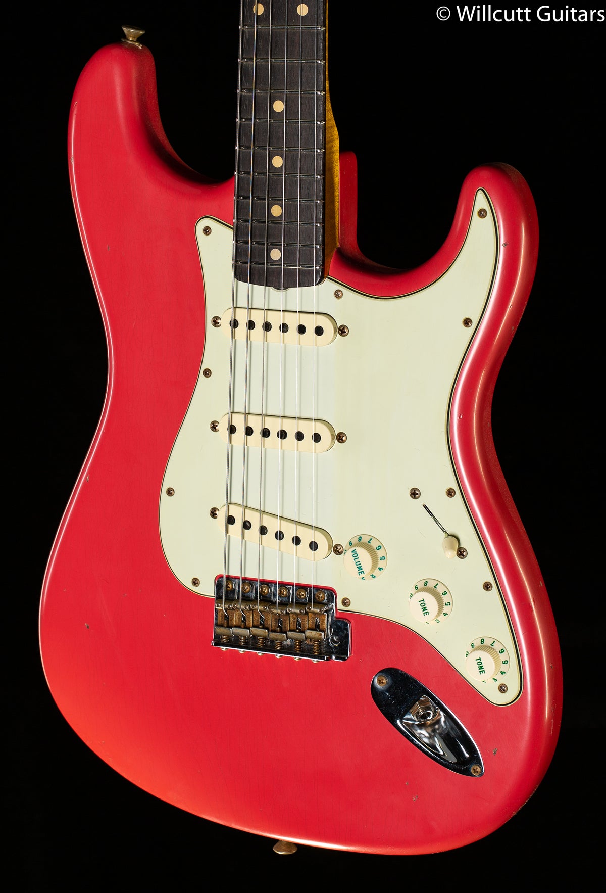 Fender Custom Shop Willcutt True &#39;62 Stratocaster Journeyman Relic Fiesta Red 60s Oval C