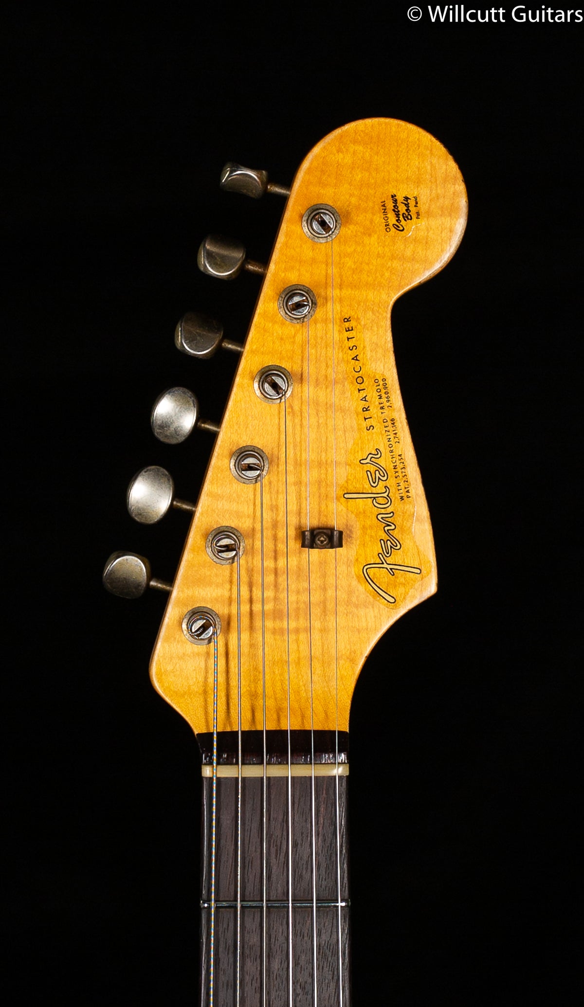 Fender Custom Shop Willcutt True &#39;62 Stratocaster Journeyman Relic Black over 3TS &#39;59 C