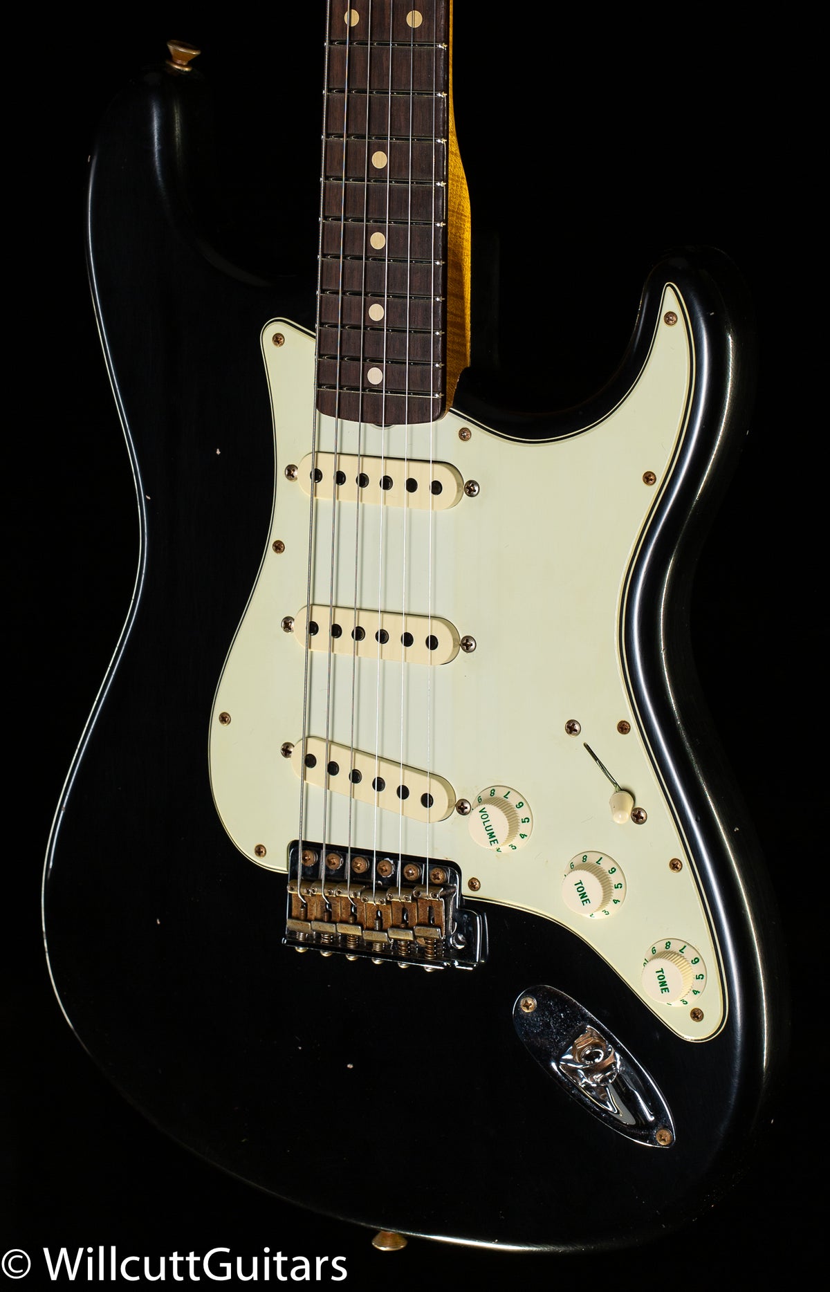 Fender Custom Shop Willcutt True &#39;62 Stratocaster Journeyman Relic Black 60s Oval C