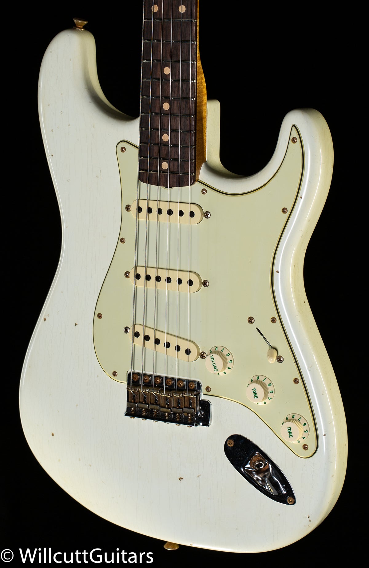 Fender Custom Shop Willcutt True &#39;62 Stratocaster Journeyman Relic Olympic White 60s Oval C