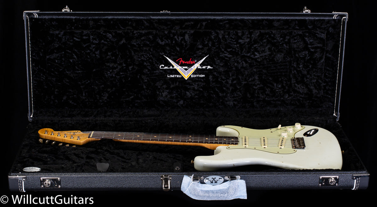 Fender Custom Shop Willcutt True &#39;62 Stratocaster Journeyman Relic Olympic White 60s Oval C