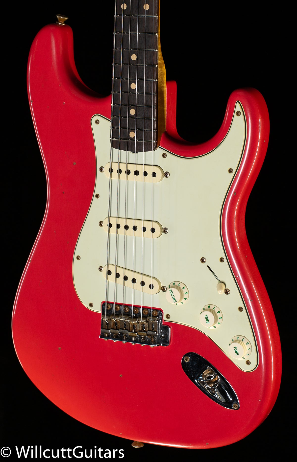 Fender Custom Shop Willcutt True &#39;62 Stratocaster Journeyman Relic Fiesta Red 60s Oval C