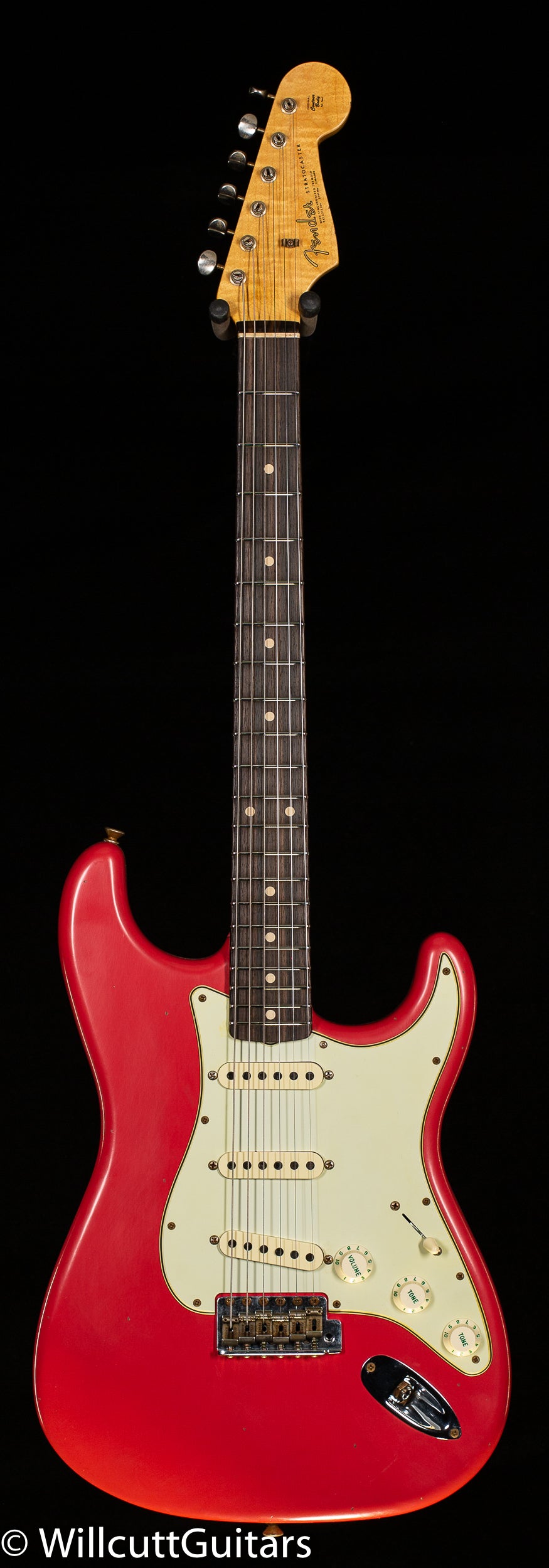 Fender Custom Shop Willcutt True &#39;62 Stratocaster Journeyman Relic Fiesta Red Large C