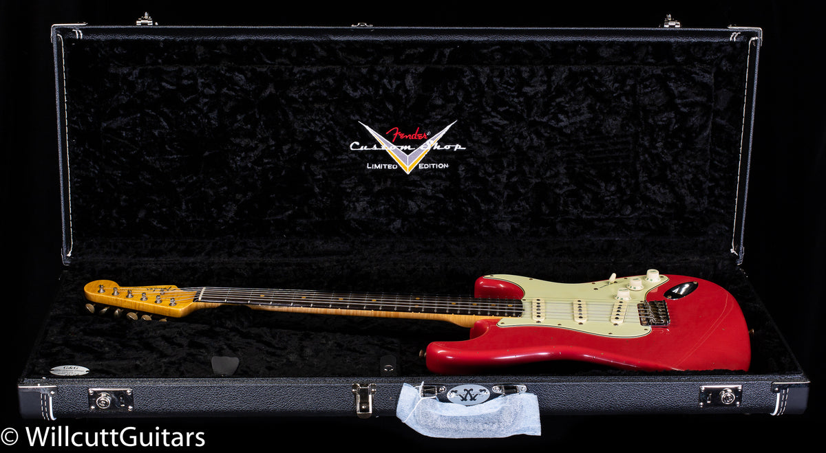 Fender Custom Shop Willcutt True &#39;62 Stratocaster Journeyman Relic Fiesta Red 60s Oval C
