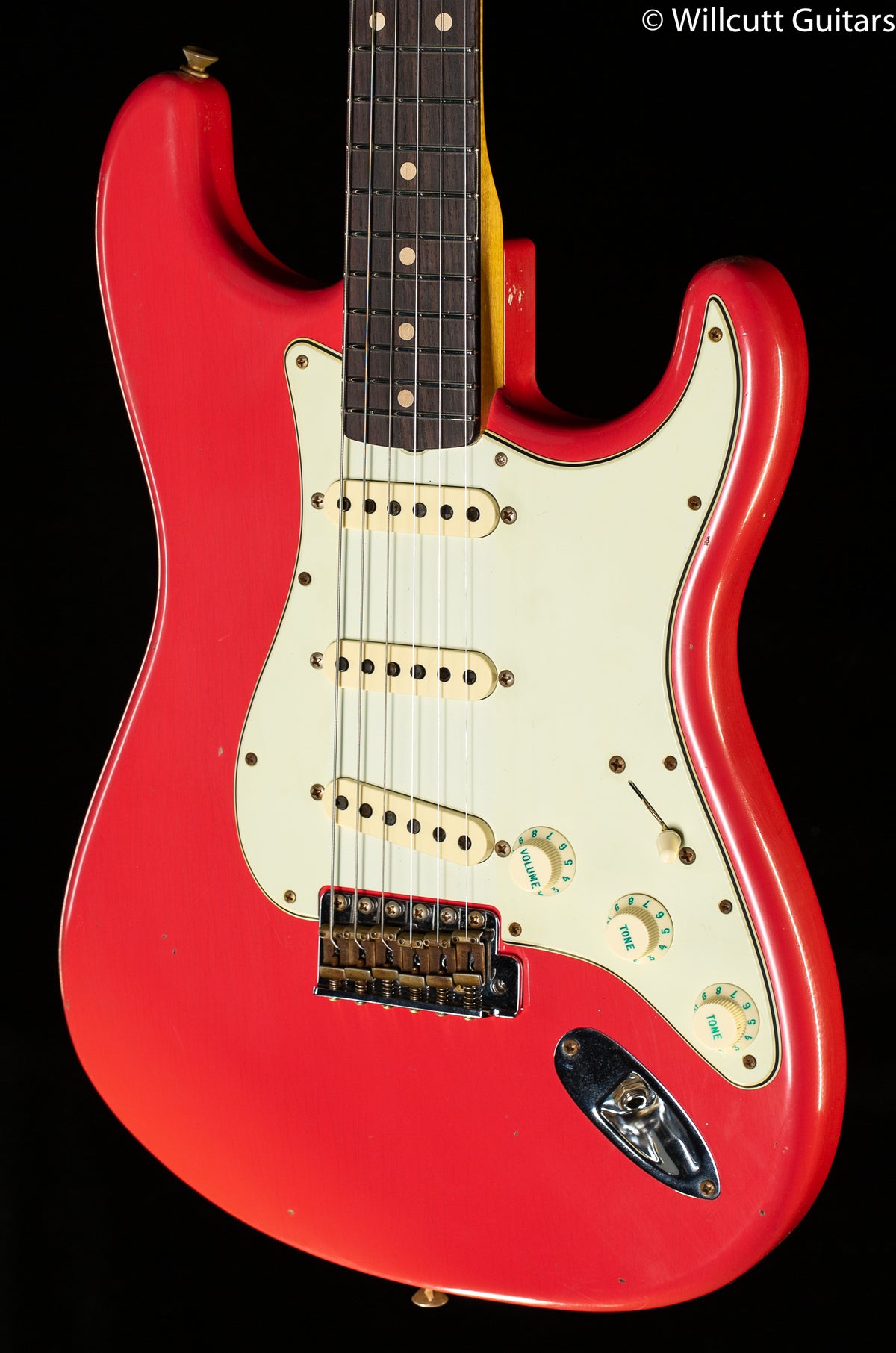 Fender Custom Shop Willcutt True &#39;62 Stratocaster Journeyman Relic Fiesta Red 60s Oval C