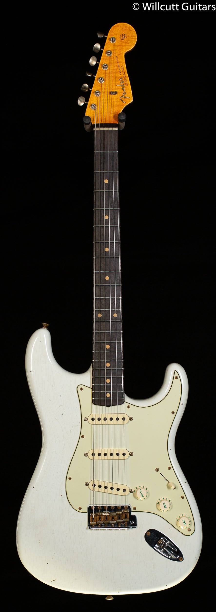 Fender Custom Shop Willcutt True &#39;62 Stratocaster Journeyman Relic Olympic White Large C