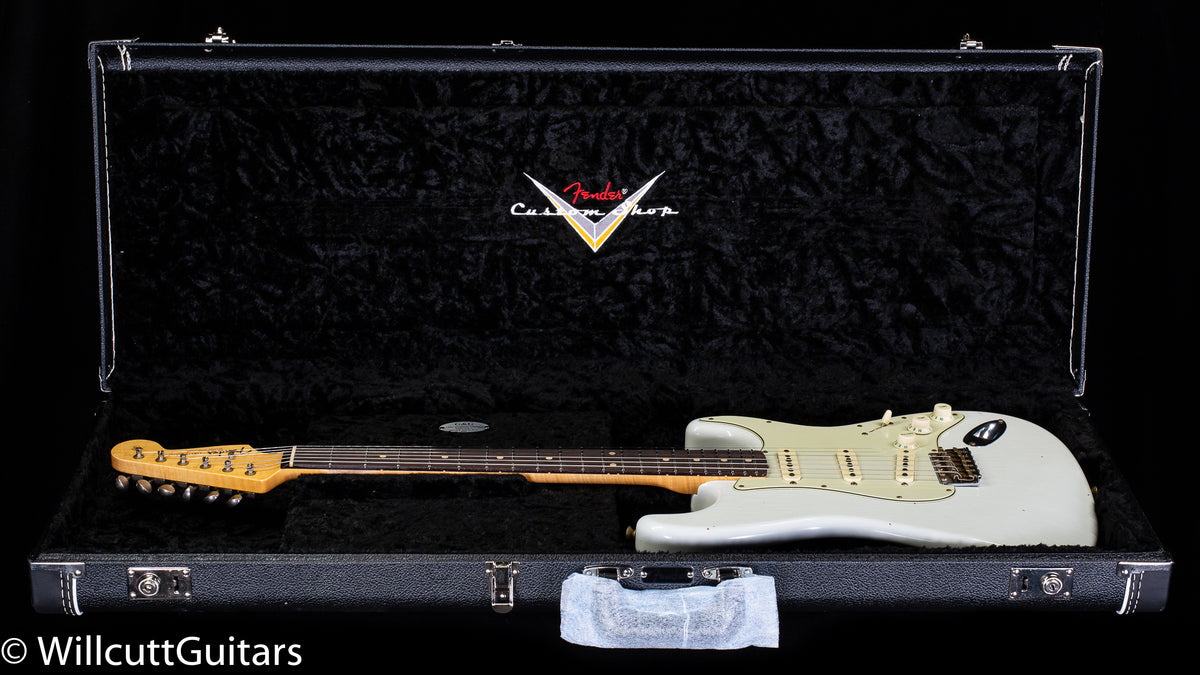 Fender Custom Shop Willcutt True '62 Stratocaster Journeyman Relic Olympic White Large C