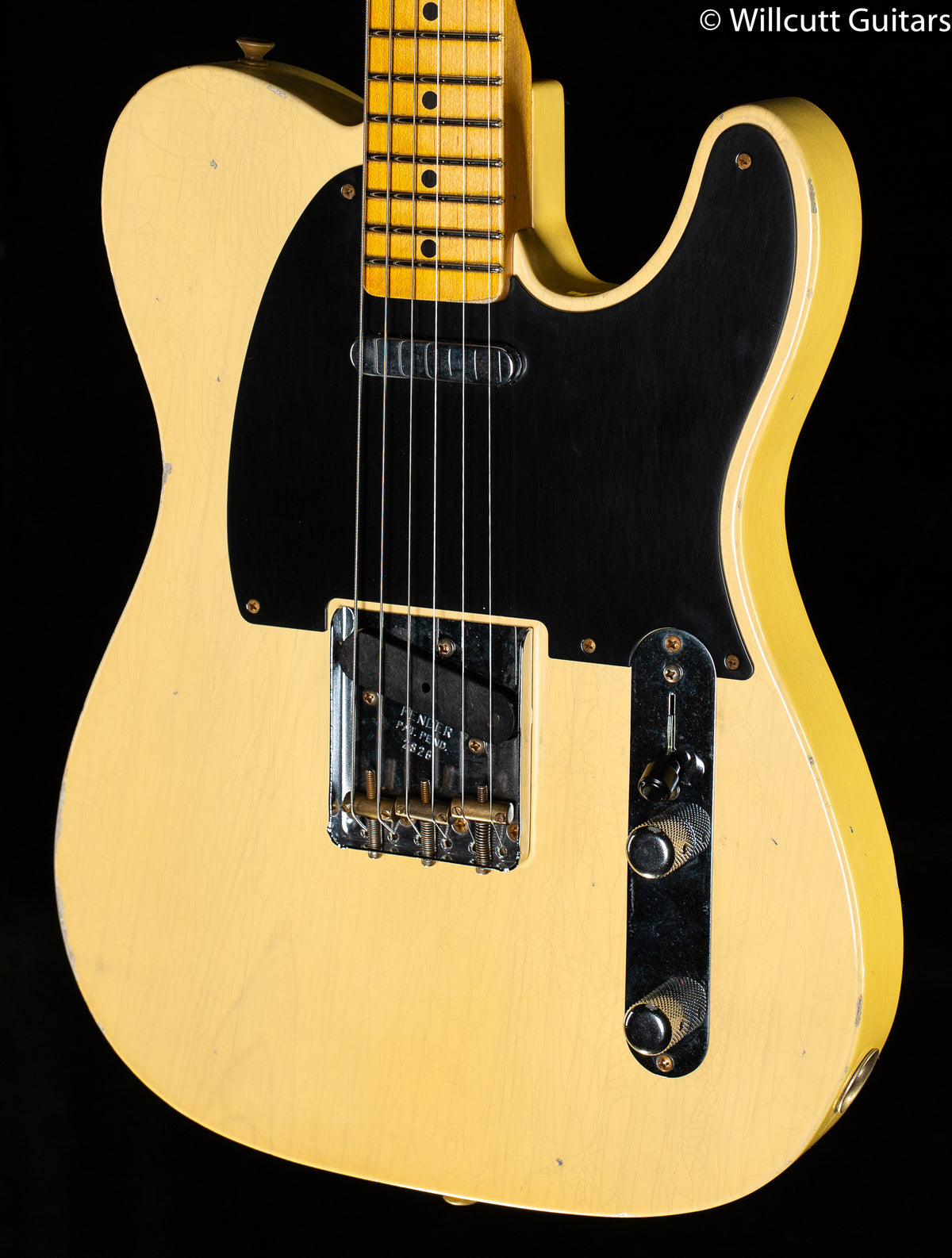 Fender Custom Shop 4/54 Blackguard Tele Blonde Willcutt Limited Original Neck Carve