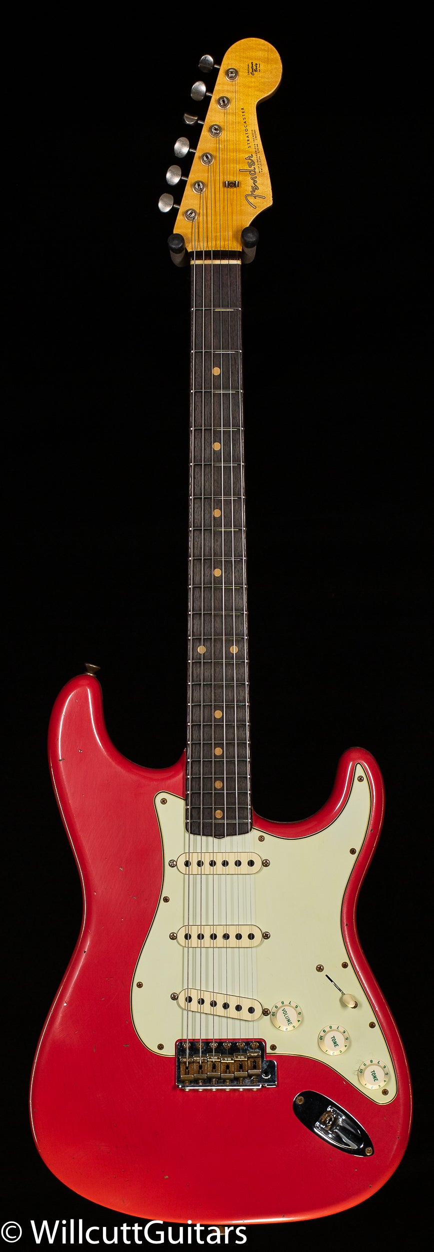 Fender Custom Shop Willcutt True &#39;62 Stratocaster Journeyman Relic Fiesta Red Large C