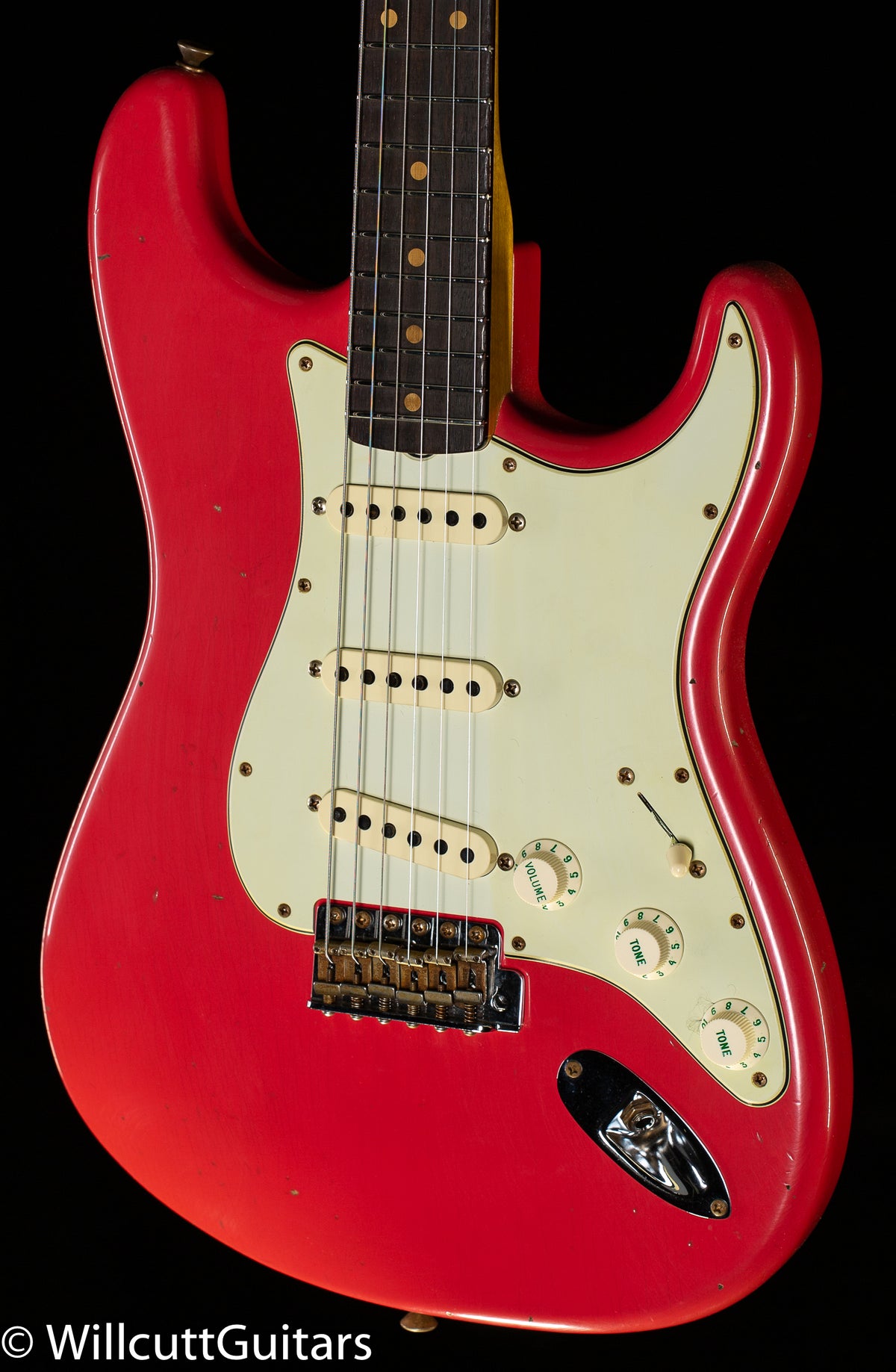 Fender Custom Shop Willcutt True &#39;62 Stratocaster Journeyman Relic Fiesta Red Large C