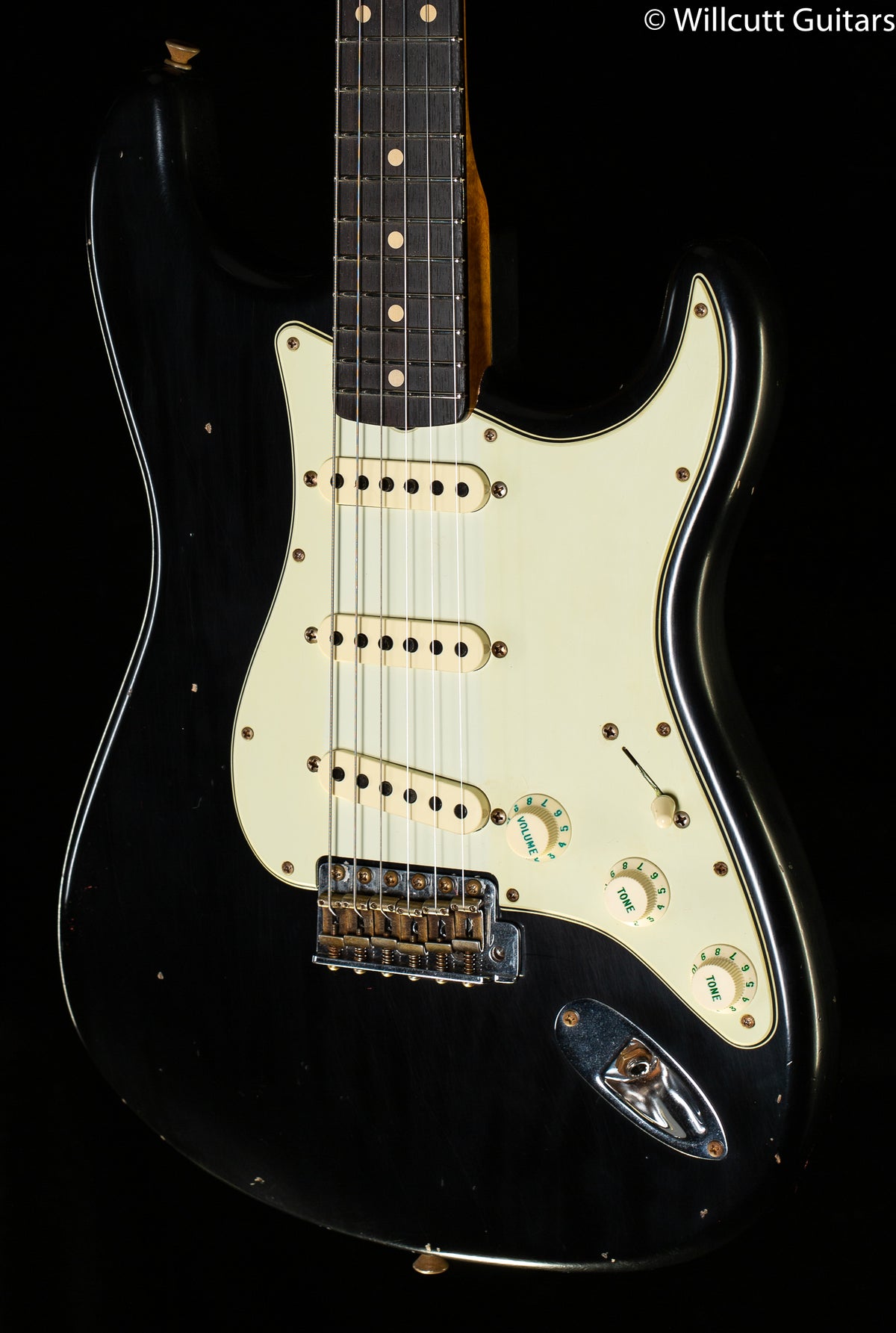 Fender Custom Shop Willcutt True &#39;62 Stratocaster Journeyman Relic Black 60s Oval C