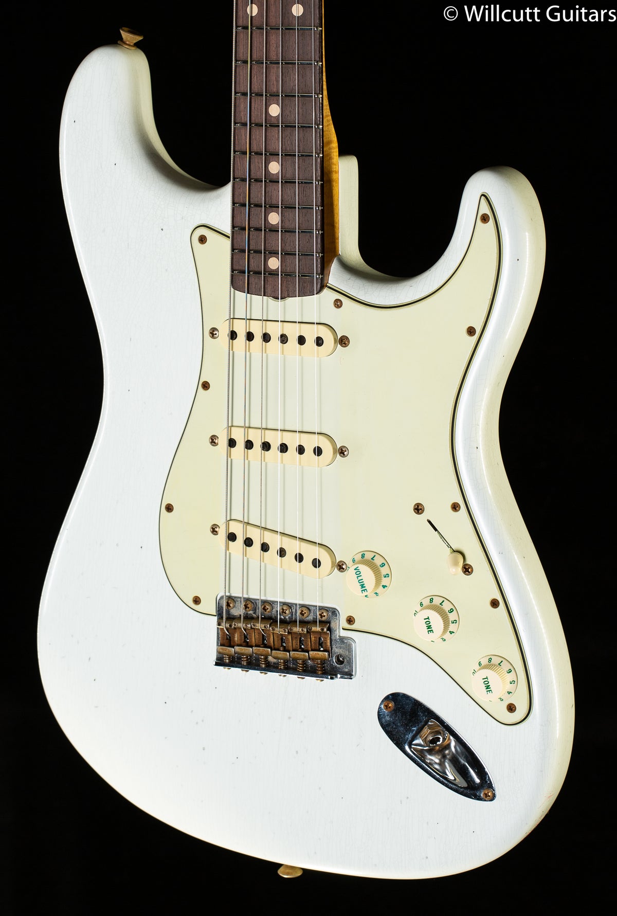 Fender Custom Shop Willcutt True &#39;62 Stratocaster Journeyman Relic Olympic White 60s Oval C