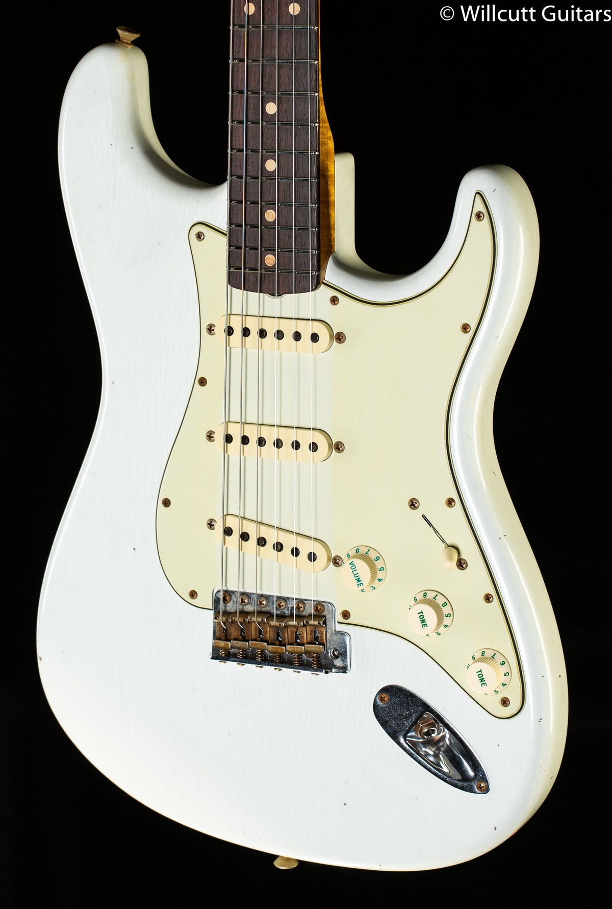 Fender Custom Shop Willcutt True &#39;62 Stratocaster Journeyman Relic Olympic White 60s Oval C