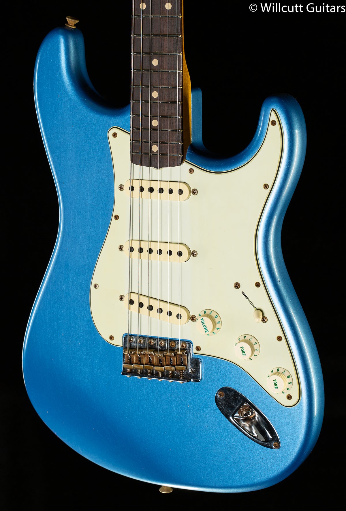 Fender Custom Shop Willcutt True '62 Stratocaster Journeyman Relic Lake Placid Blue Large C (435)