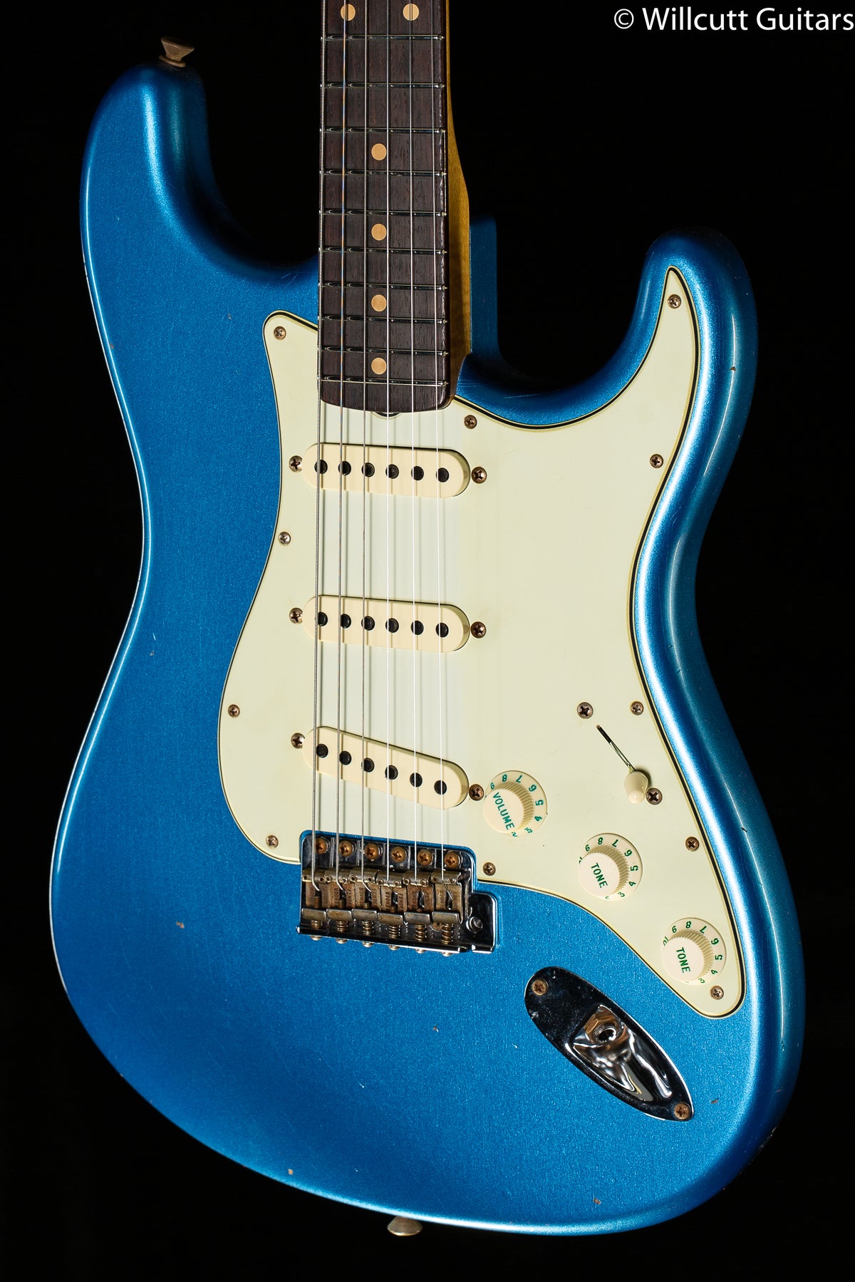 Fender Custom Shop Willcutt True &#39;62 Stratocaster Journeyman Relic Lake Placid Blue Large C