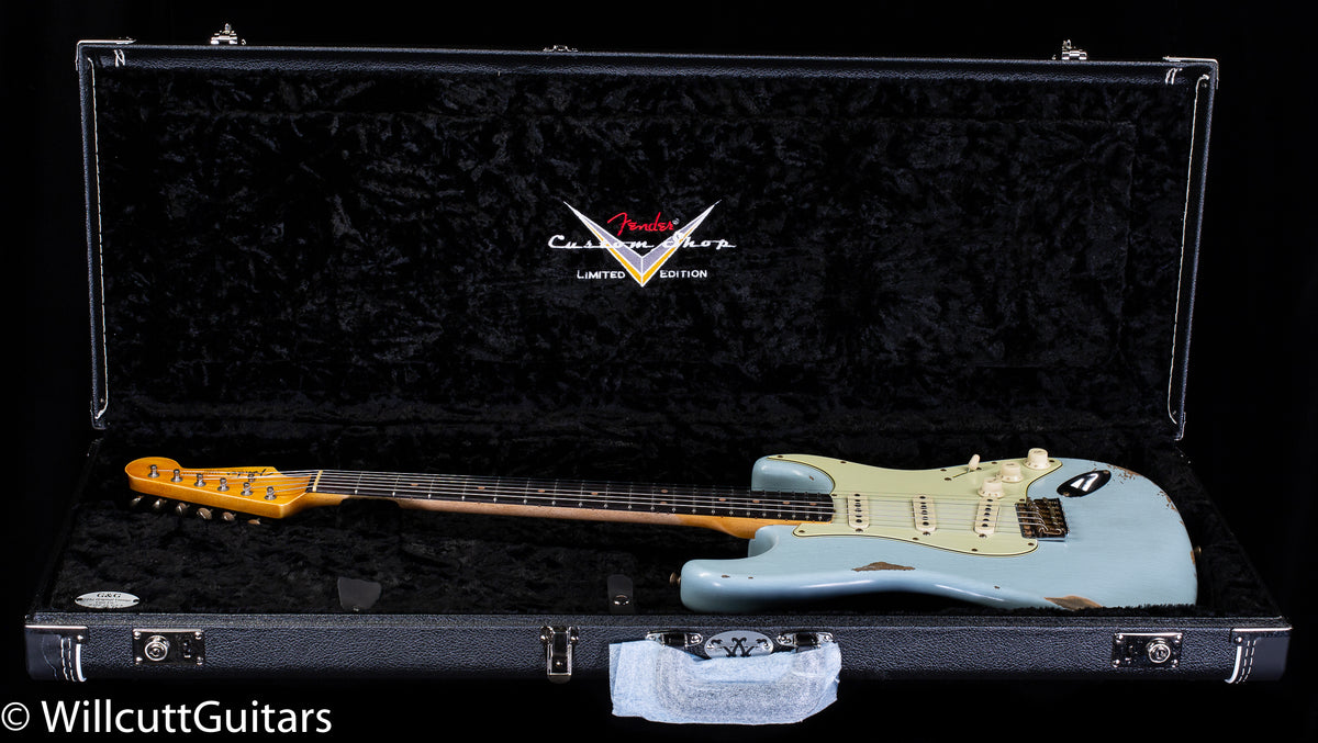Fender Custom Shop &quot;The 63&quot; 1963 Stratocaster Relic Sonic Blue Large C