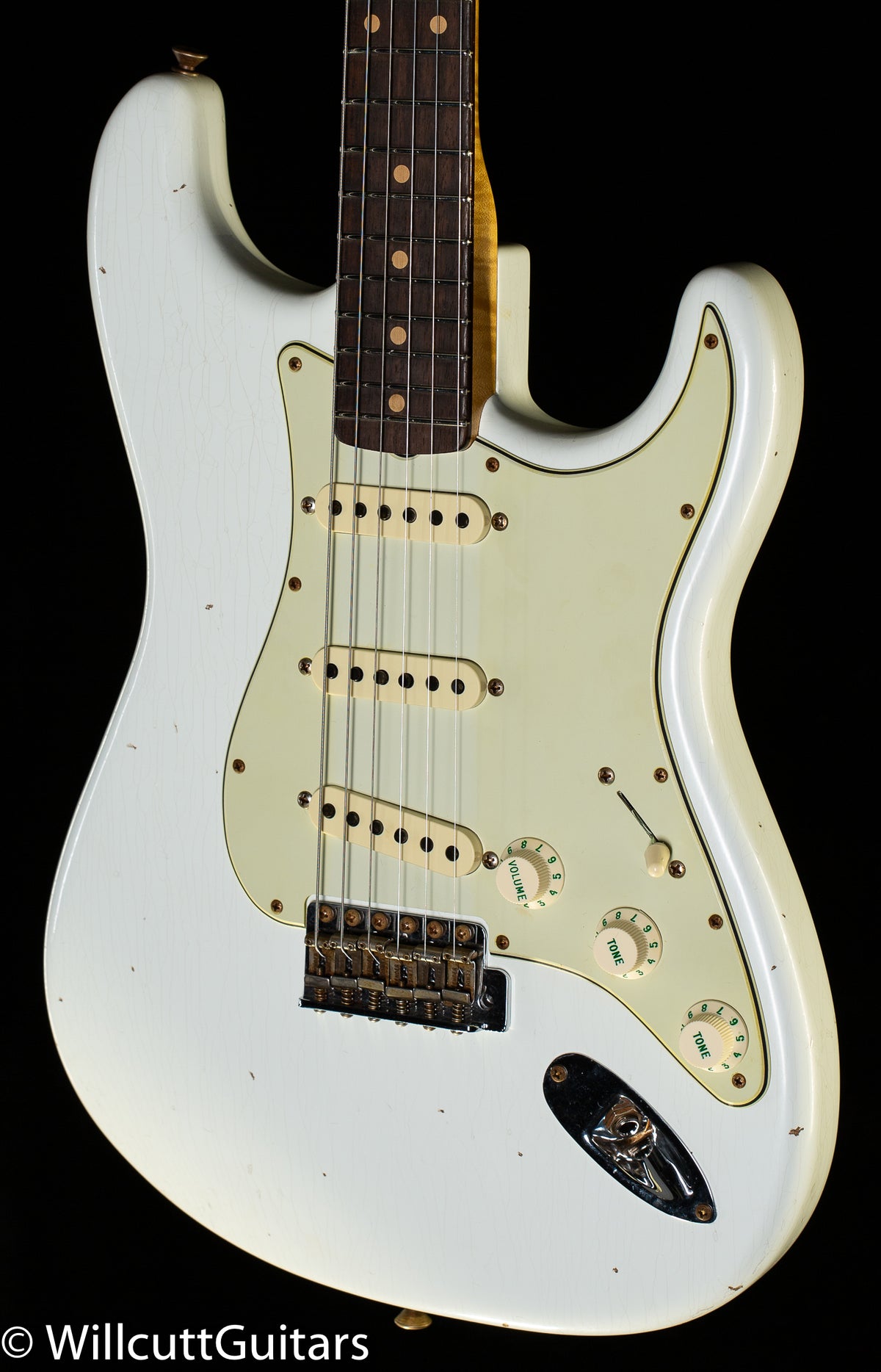 Fender Custom Shop Willcutt True '62 Stratocaster Journeyman Relic Olympic White 60s Oval C