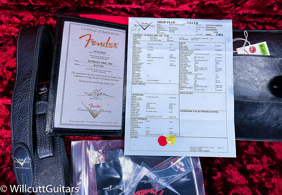 Fender Custom Shop 1959 Precision Bass Heavy Relic 3-Tone Sunburst (791)