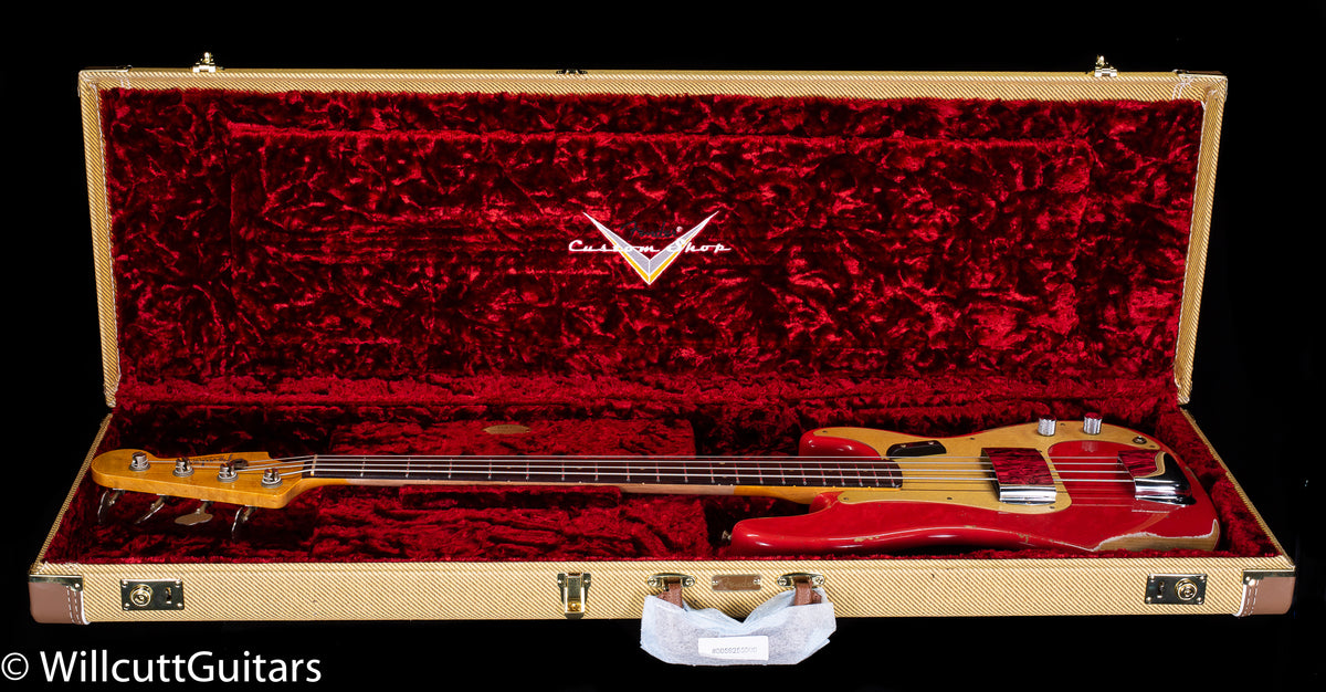 Fender Custom Shop 1959 Precision Bass Heavy Relic Fiesta Red (872)