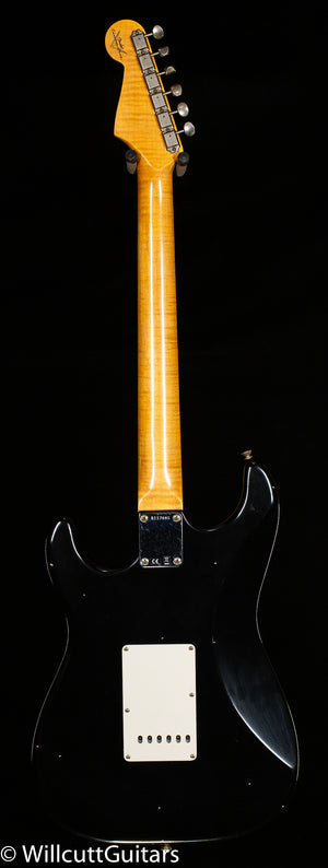 Fender Custom Shop Willcutt True '62 Stratocaster Journeyman Relic Black 60s Oval C (885)
