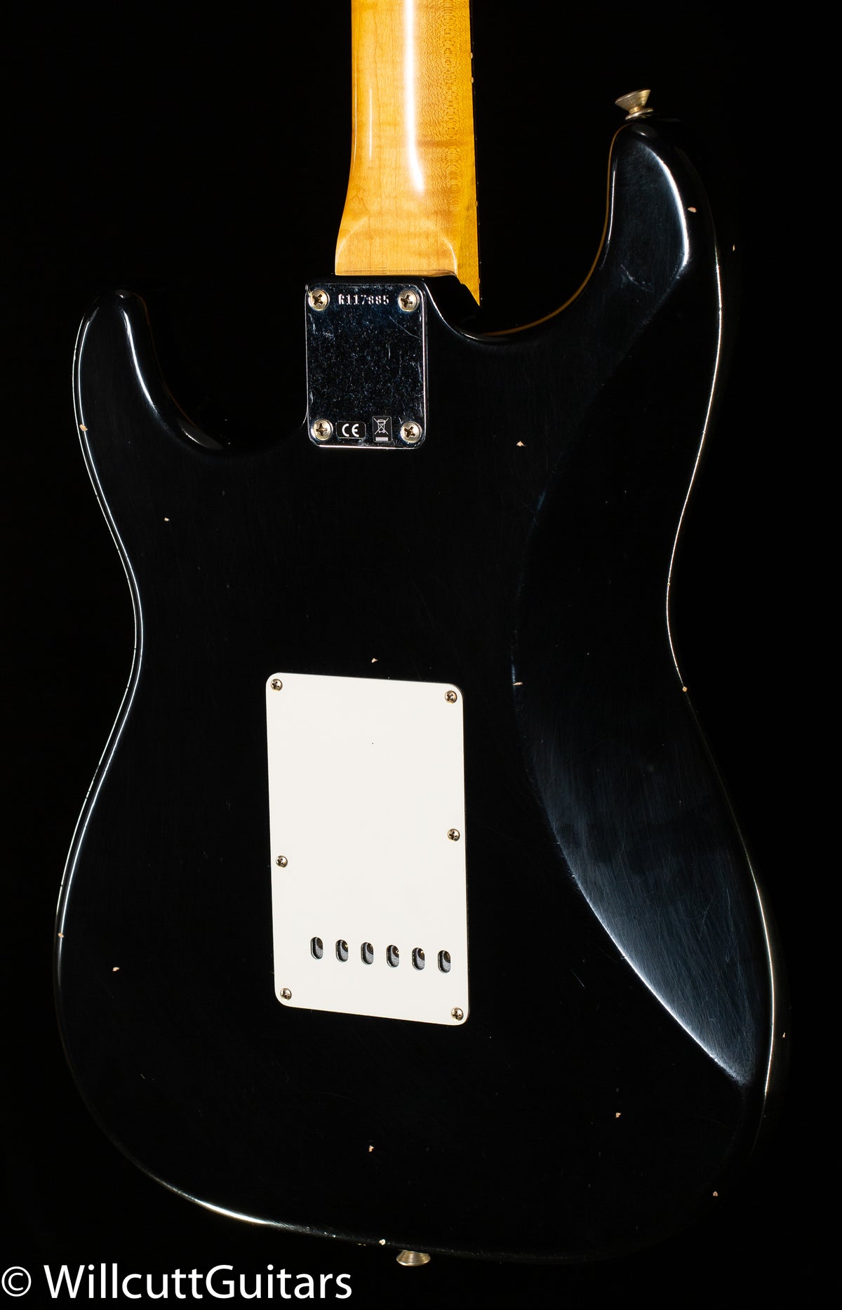 Fender Custom Shop Willcutt True '62 Stratocaster Journeyman Relic Black 60s Oval C (885)