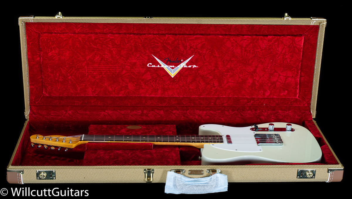 Fender Custom Shop Jimmy Page Signature Telecaster Journeyman Relic Rosewood Fingerboard White Blonde (916)