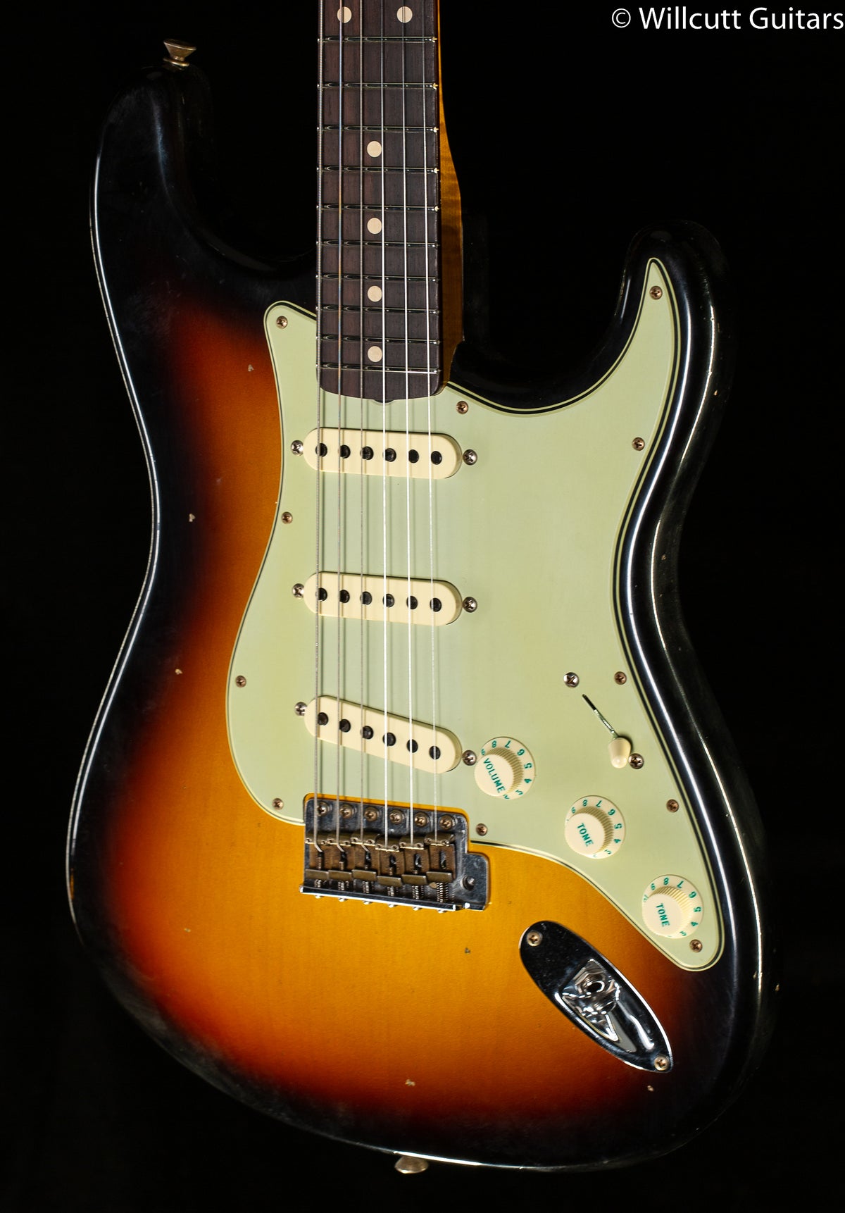 Fender Custom Shop Willcutt True '62 Stratocaster Journeyman Relic 3-Tone Sunburst Josephina Handwound 57 Soft V  (967)