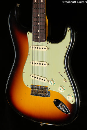 Fender Custom Shop Willcutt True '62 Stratocaster Journeyman Relic 3-Tone Sunburst Josephina Handwound 57 Soft V (253)