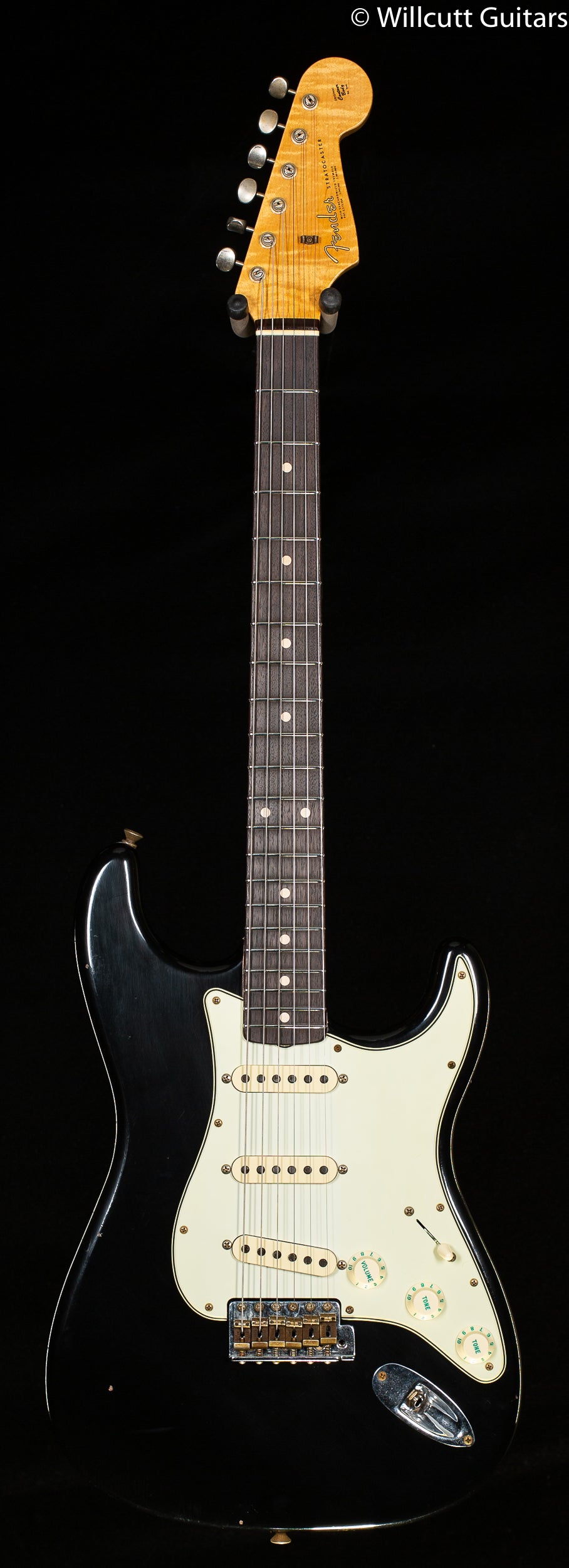 Fender Custom Shop Willcutt True &#39;62 Stratocaster Journeyman Relic Black 60s Oval C