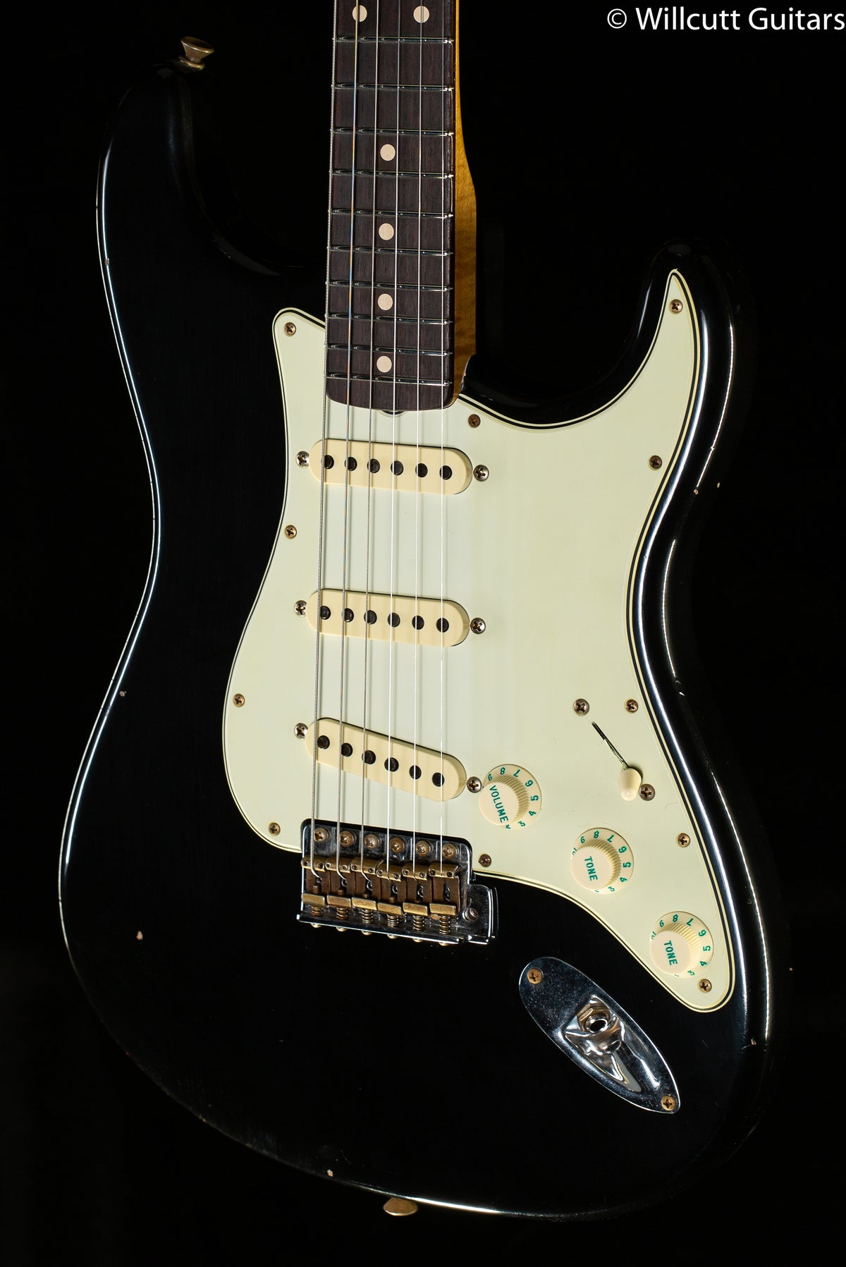 Fender Custom Shop Willcutt True &#39;62 Stratocaster Journeyman Relic Black 60s Oval C