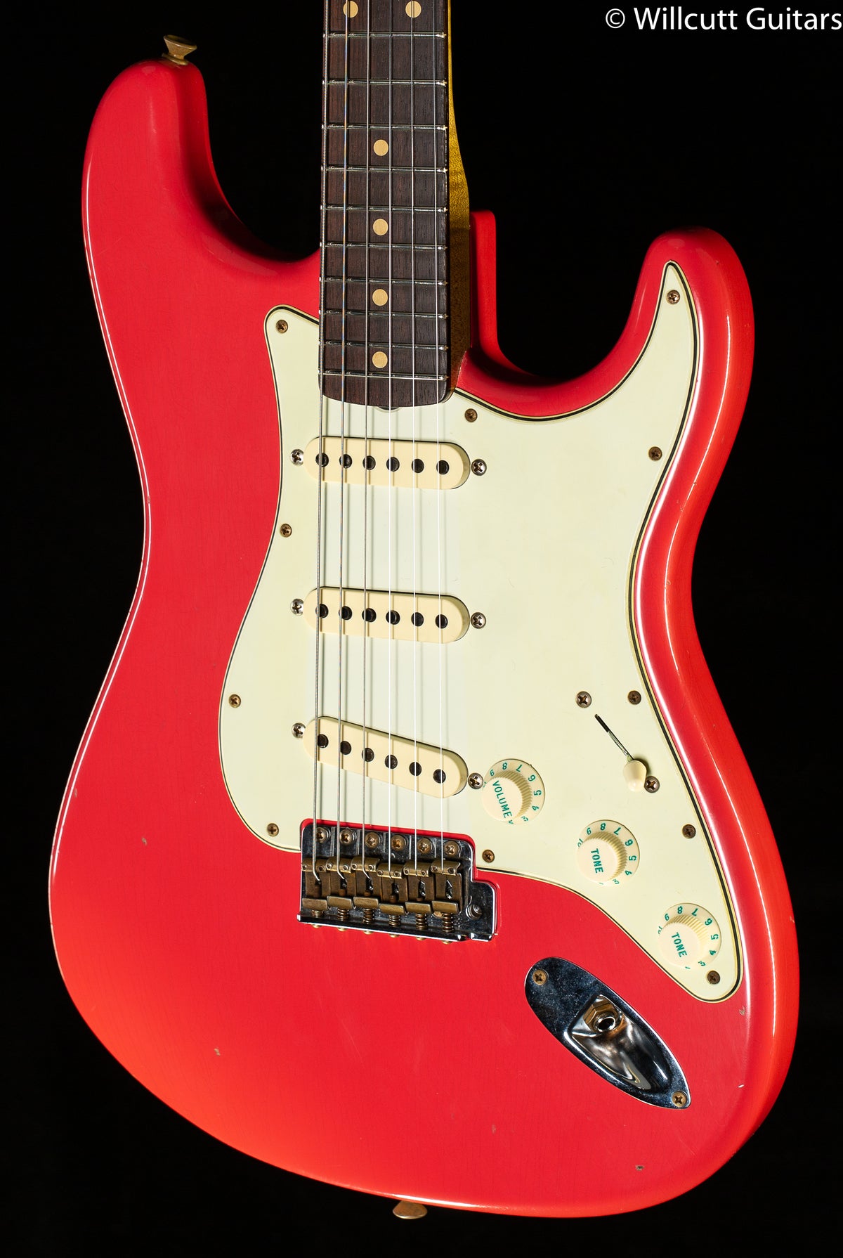 Fender Custom Shop Willcutt True &#39;62 Stratocaster Journeyman Relic Fiesta Red 60s Oval C