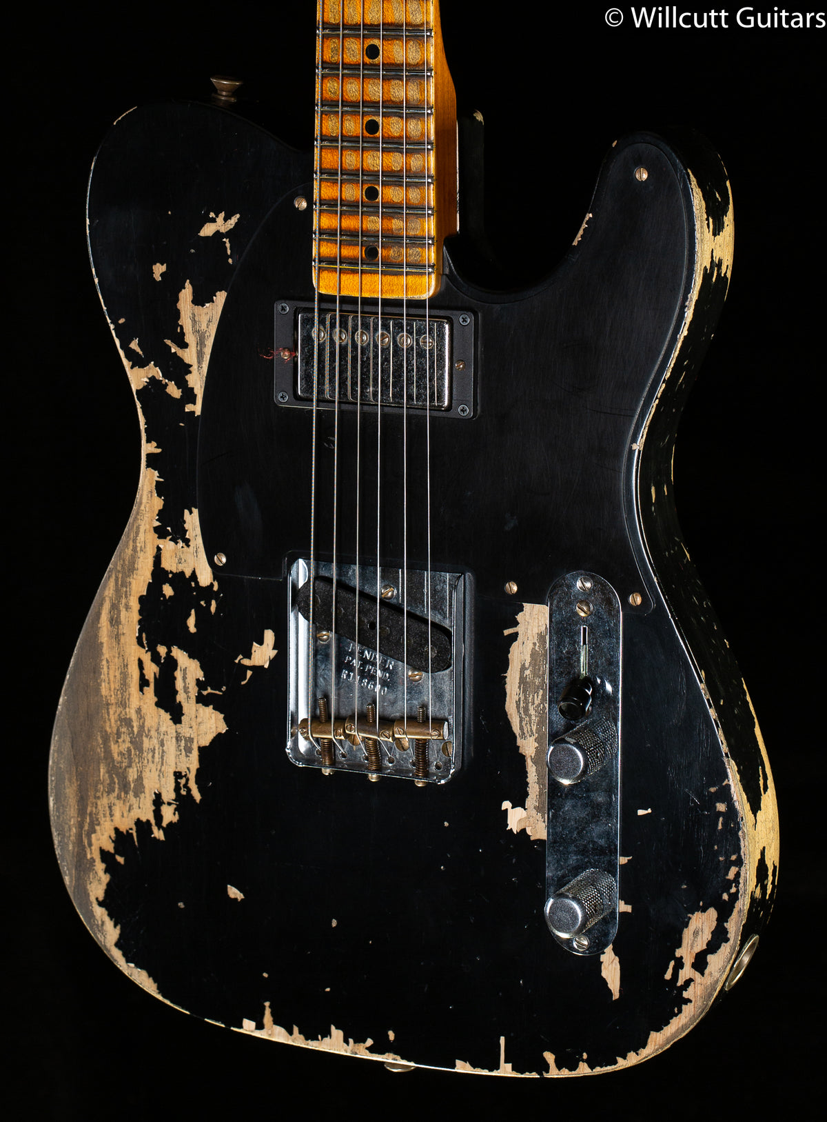 Fender Custom Shop Limited Edition '51 HS Telecaster Super Heavy Relic Aged Black (600)