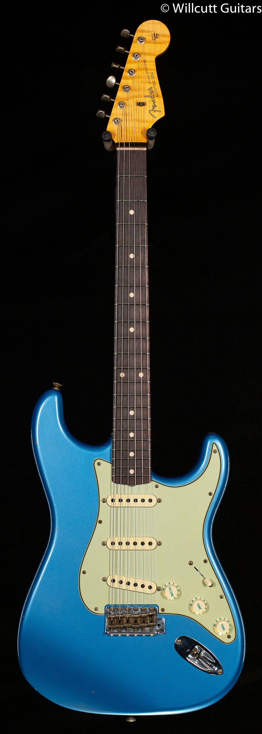 Fender Custom Shop Willcutt True &#39;62 Stratocaster Journeyman Relic Lake Placid Blue 59 C (682)