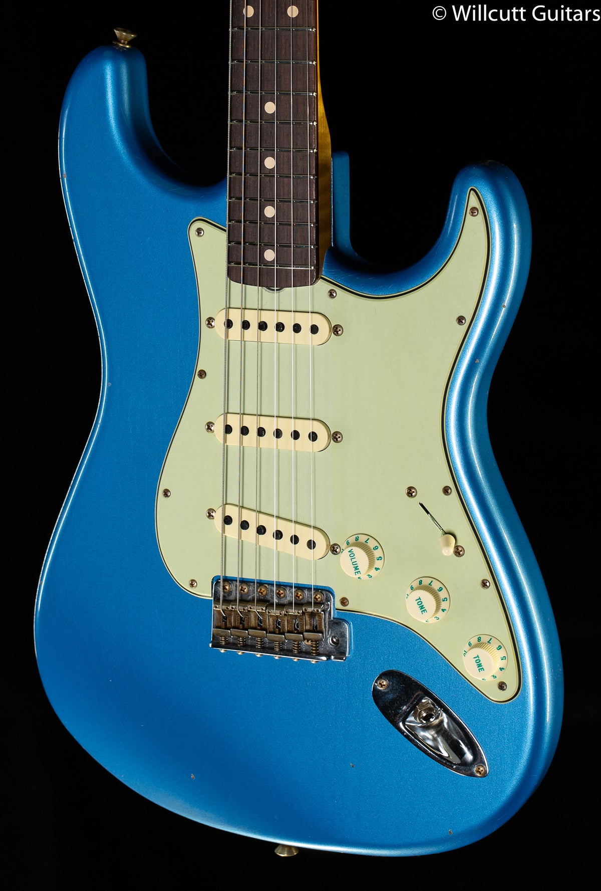 Fender Custom Shop Willcutt True &#39;62 Stratocaster Journeyman Relic Lake Placid Blue 59 C (682)