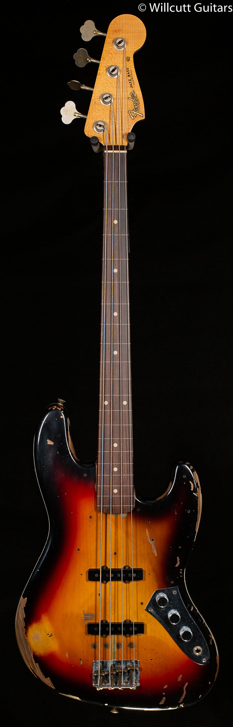 Fender Custom Shop Jaco Pastorius Tribute Fretless Jazz Bass Rosewood Fingerboard 3-Color Sunburst (795)