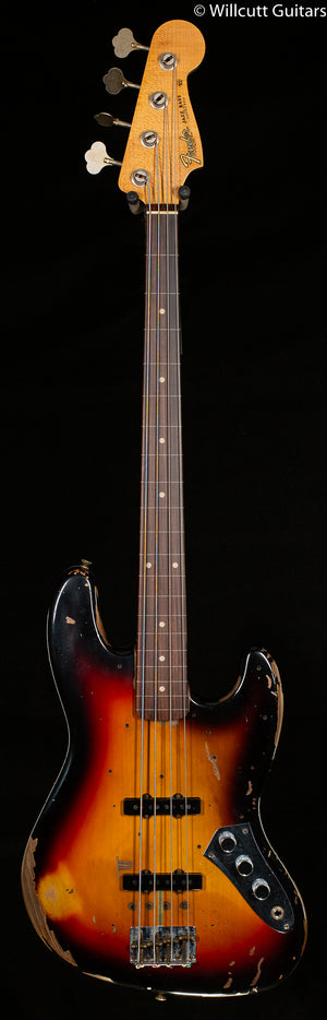 Fender Custom Shop Jaco Pastorius Tribute Fretless Jazz Bass Rosewood Fingerboard 3-Color Sunburst (795)