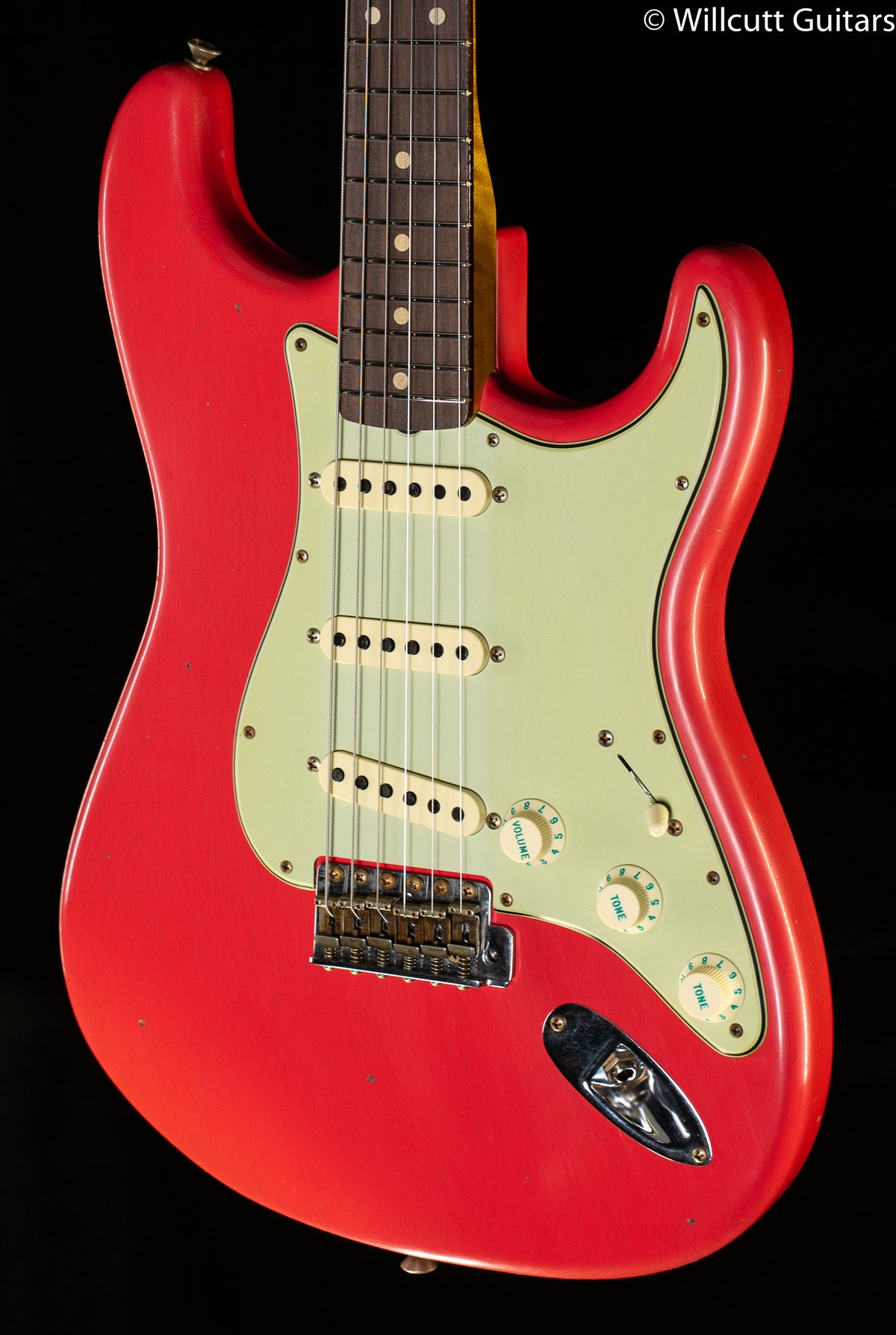 Fender Custom Shop Willcutt True '62 Stratocaster Journeyman Relic Fiesta Red '57 V (930)