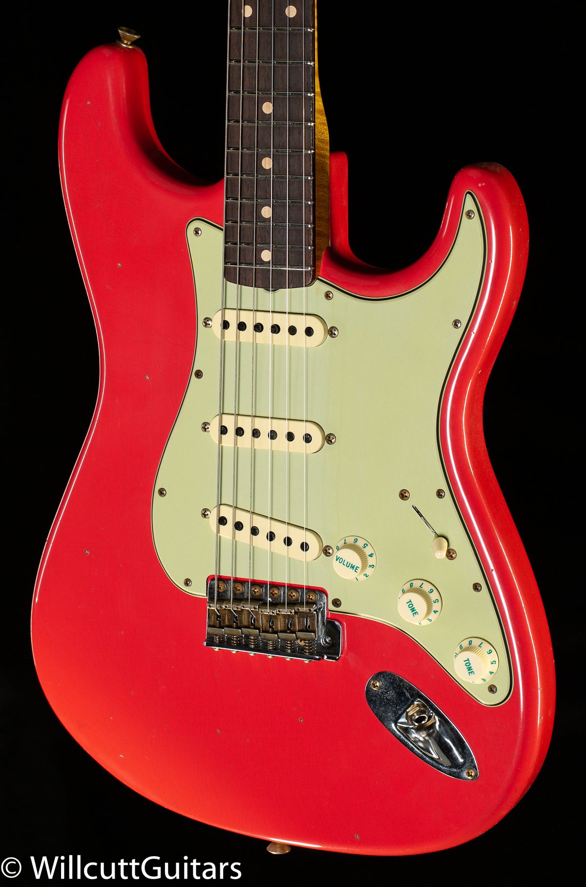 Fender Custom Shop Willcutt True '62 Stratocaster Journeyman Relic Fiesta Red '57 V (979)