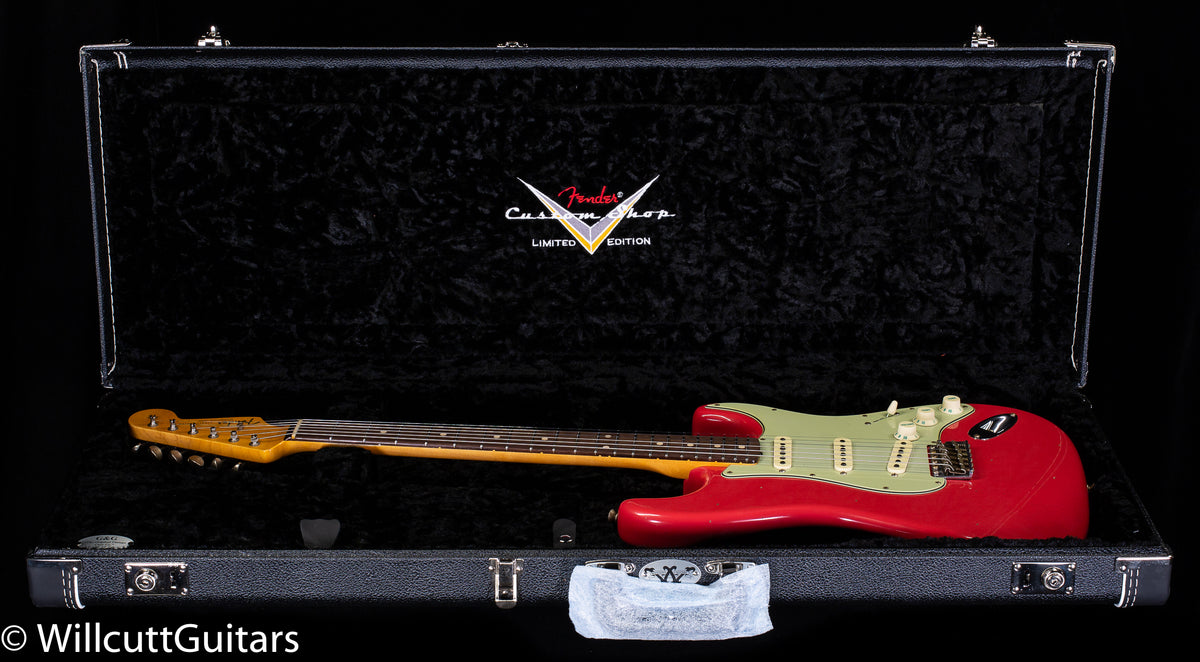 Fender Custom Shop Willcutt True &#39;62 Stratocaster Journeyman Relic Fiesta Red Large C (987)