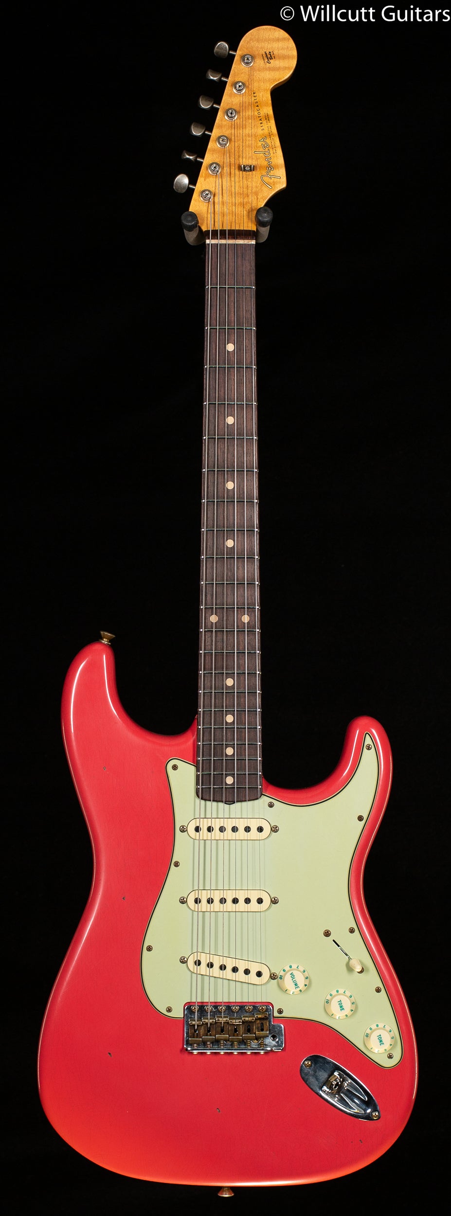 Fender Custom Shop Willcutt True &#39;62 Stratocaster Journeyman Relic Fiesta Red &#39;57 V (009)