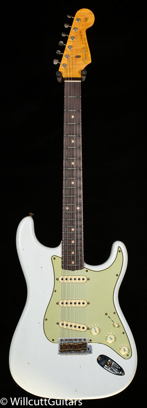 Fender Custom Shop Willcutt True '62 Stratocaster Journeyman Relic Olympic White Large C (055)